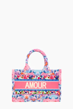 AMOUR Flower Oblique Small Tote Bag