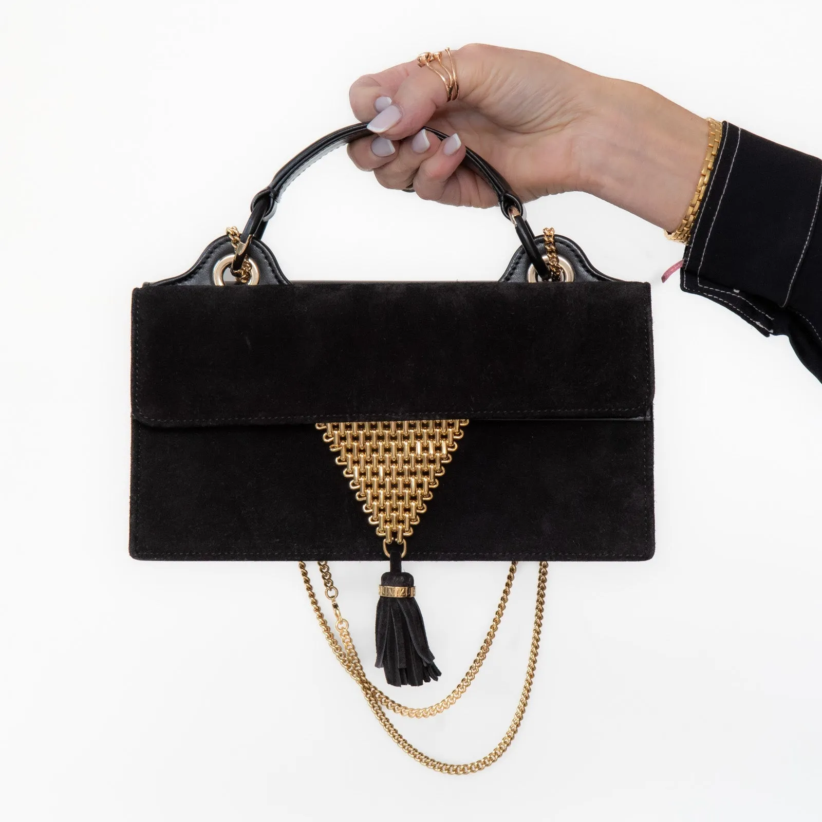 Aquazzura Downtown 24/7 Leather Chain  Bag