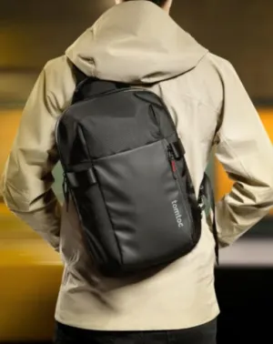 Black 14???? Laptop Large Sling Bag For Big Men 9L Sports Large Sling Bag For Men