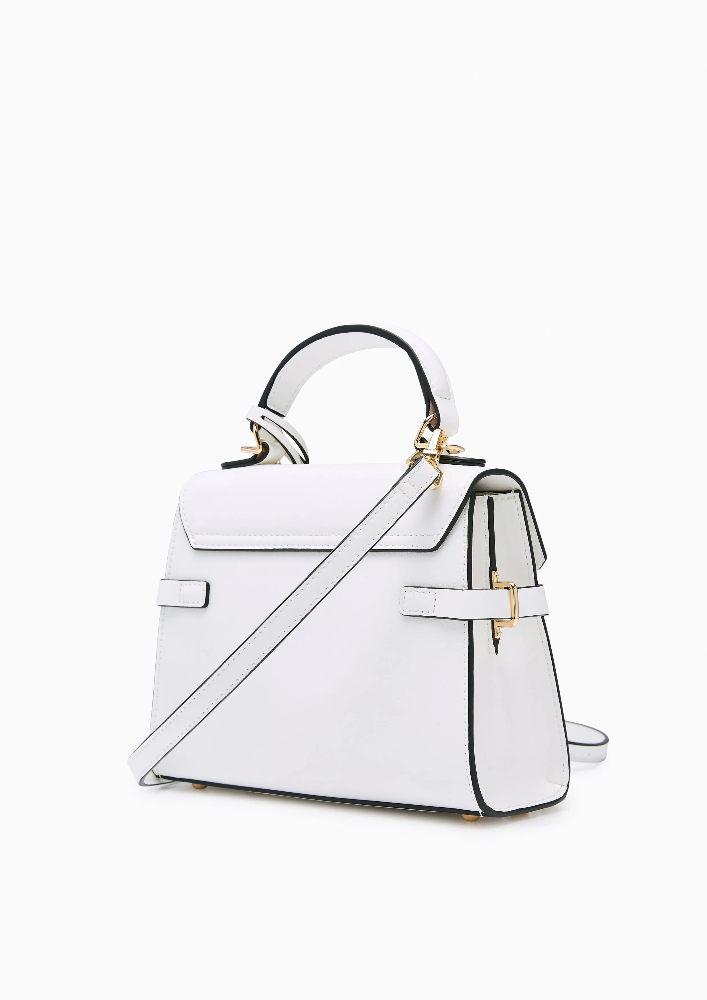 Botanic Fineness S Top Handle Bag Printed Ivory