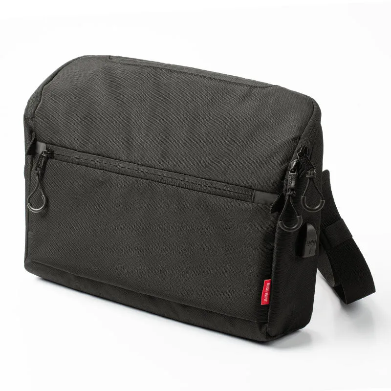 Bussiness Black 14???? Laptop Large Sling Bag For Big Men Work Large Sling Bag For Men