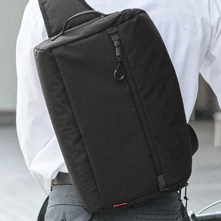 Bussiness Black 14???? Laptop Large Sling Bag For Big Men Work Large Sling Bag For Men