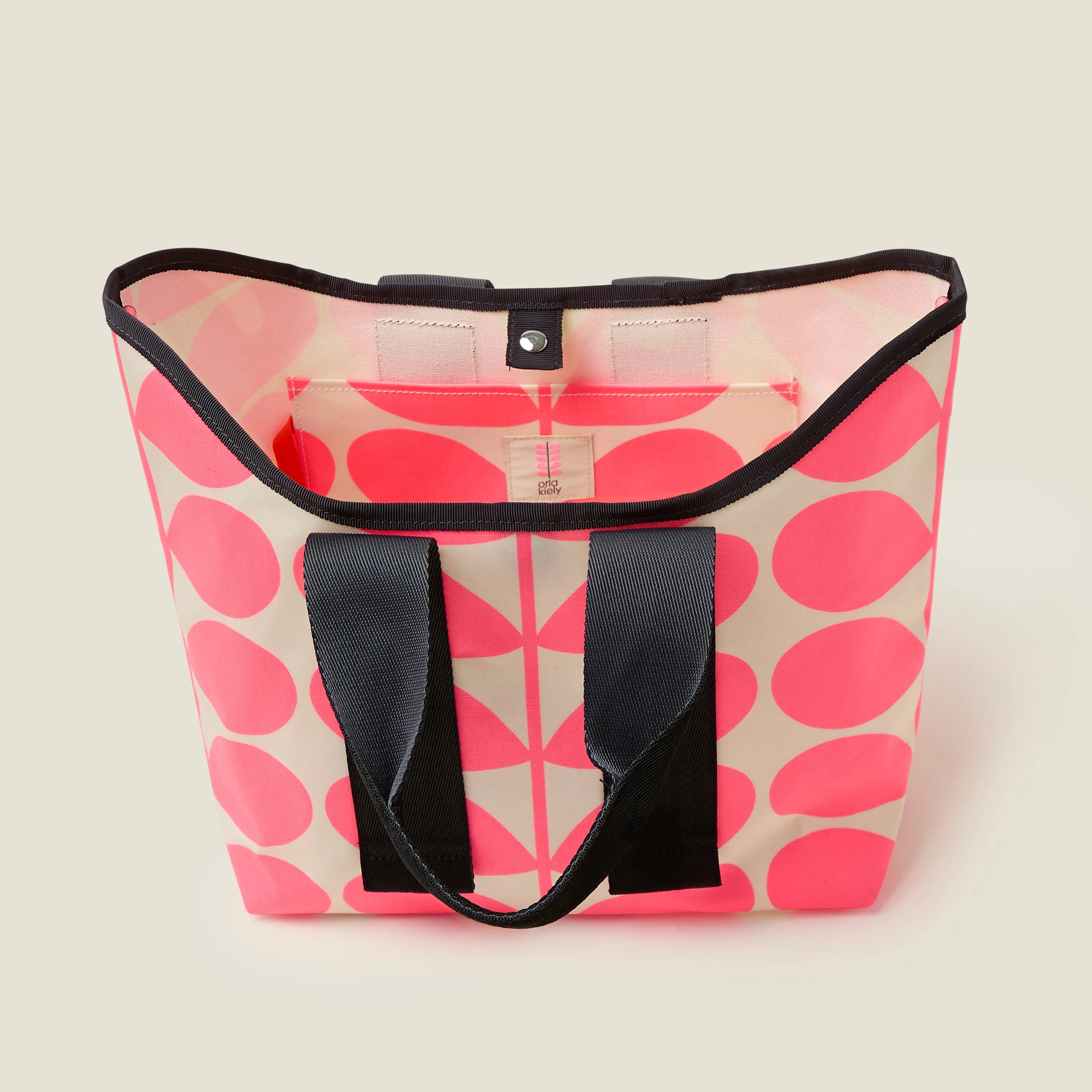 Carrysmall Basic Tote - Solid Stem Neon Pink