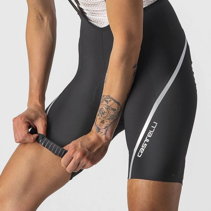 CASTELLI VELOCISSIMA 3 BIB SHORT BLACK/SILVE