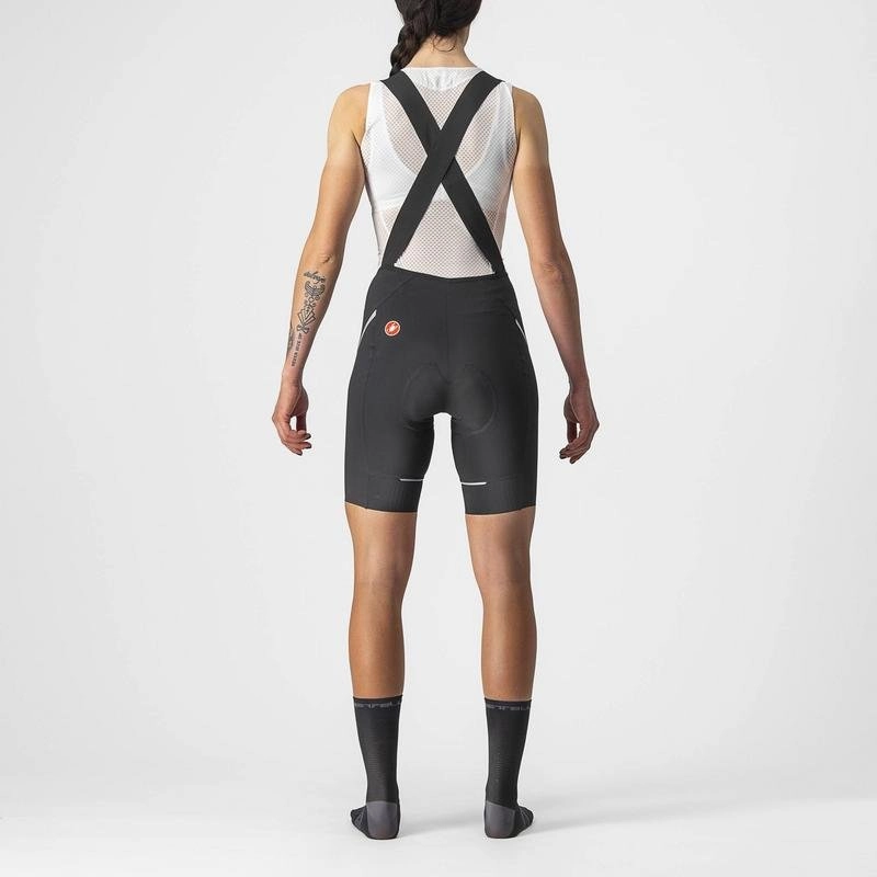 CASTELLI VELOCISSIMA 3 BIB SHORT BLACK/SILVE