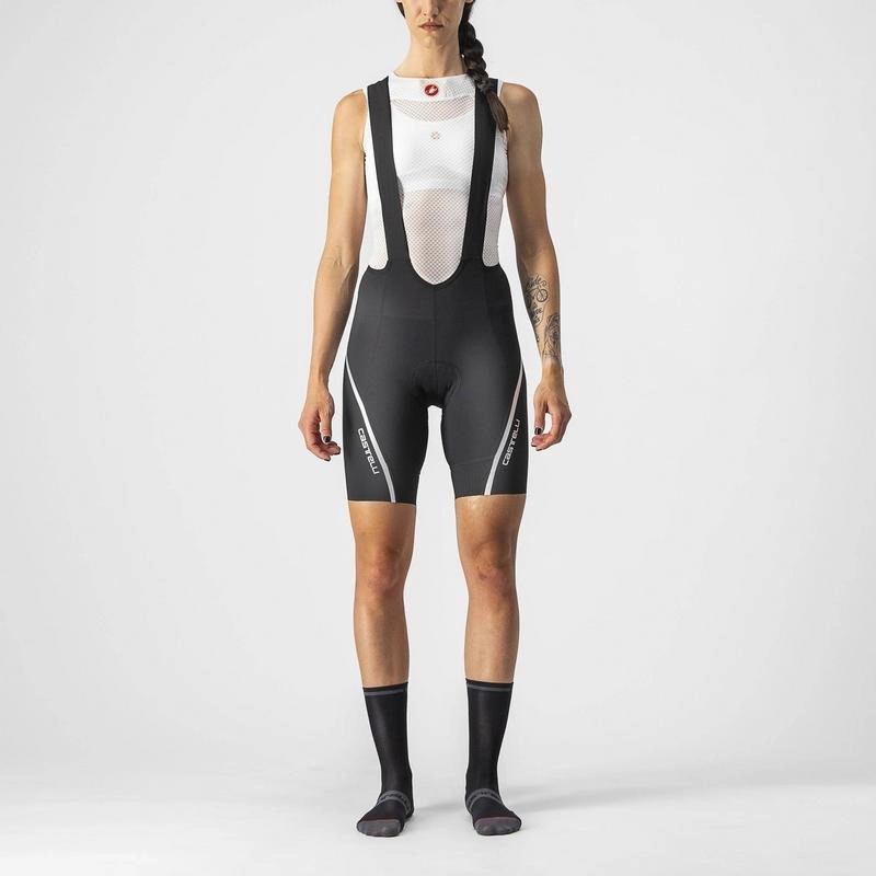 CASTELLI VELOCISSIMA 3 BIB SHORT BLACK/SILVE