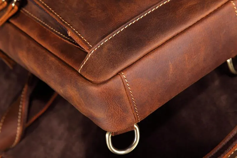Casual Leather One Shoulder Backpack Chest Bag Sling Bag Sling Crossbody Bag For Men