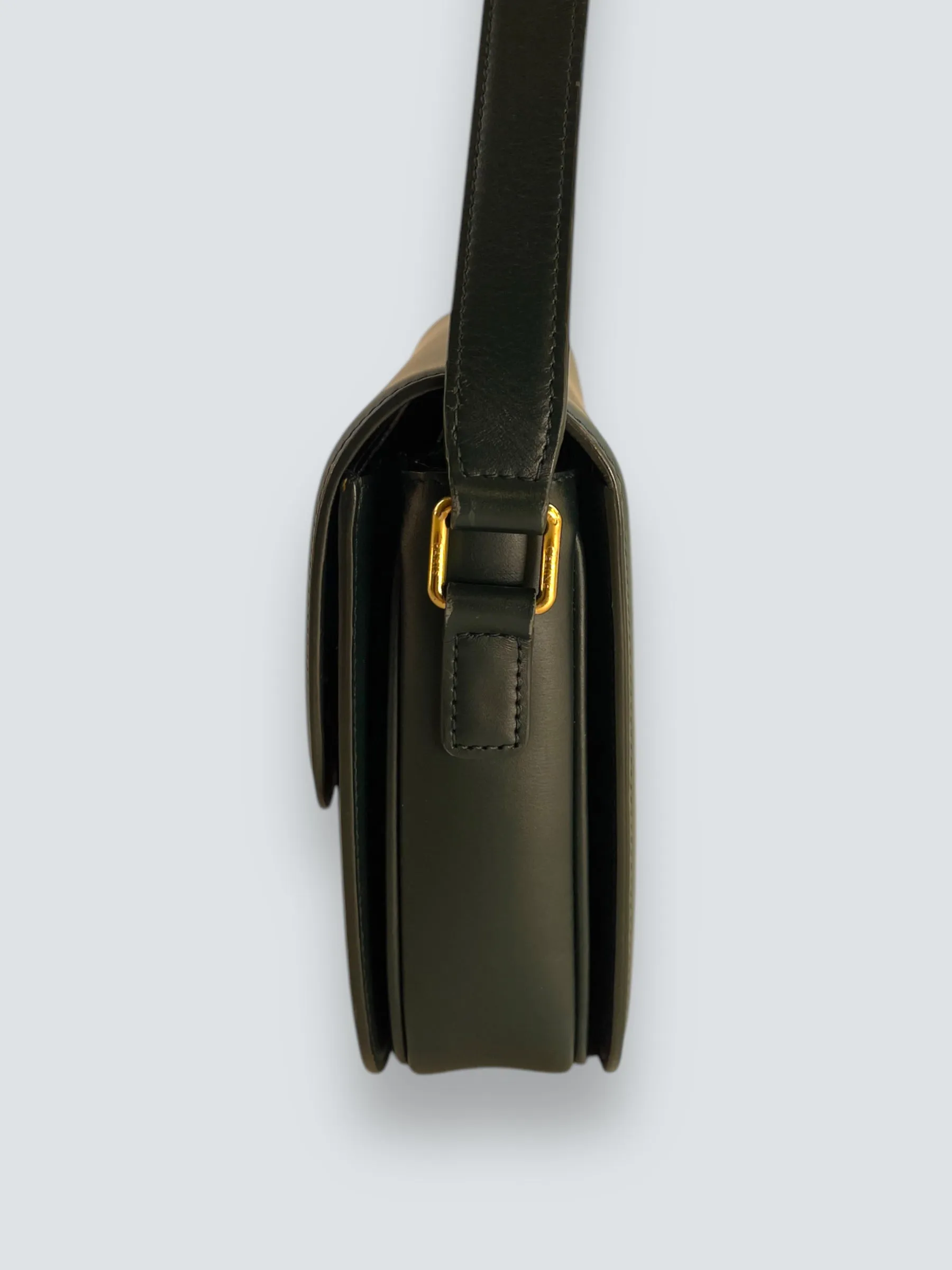 Celine Green Calf Leather Medium ??Triomphe?? Crossbody