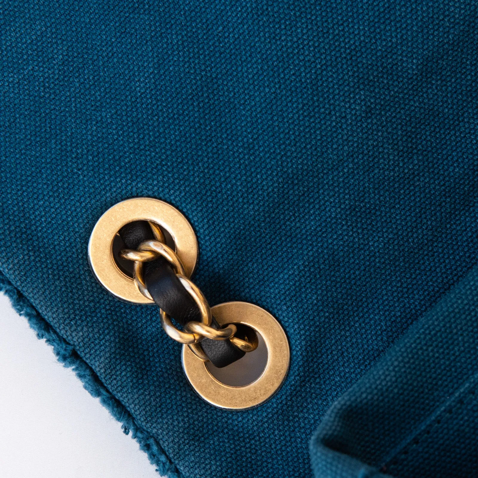 Chanel Blue Chevron Patchwork Coco Cuba Backpack