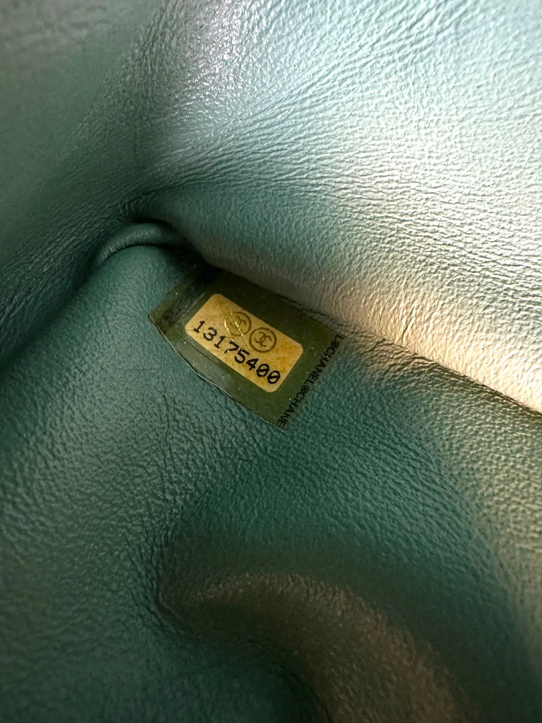 Chanel Mint Green Lambskin Leather Classic 2.55 Shoulder Bag
