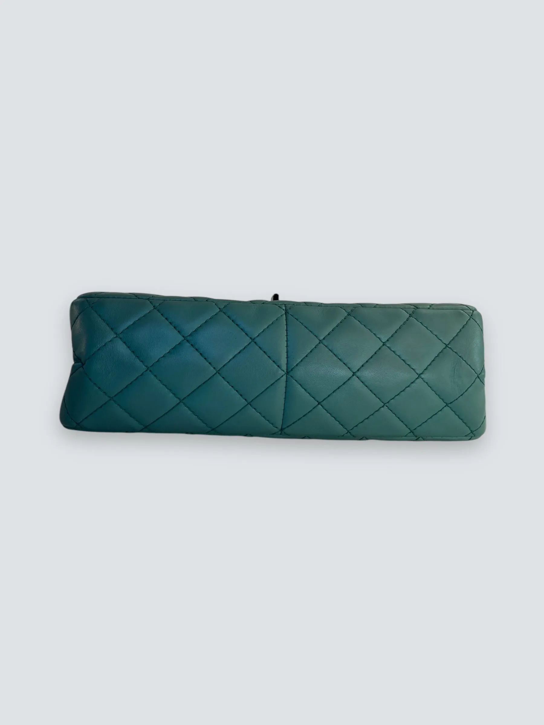 Chanel Mint Green Lambskin Leather Classic 2.55 Shoulder Bag