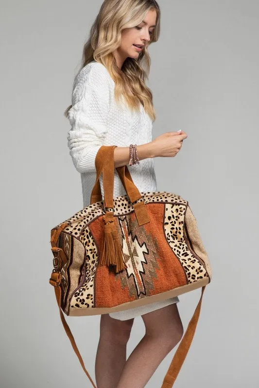 Cheetah Print Duffel Bag