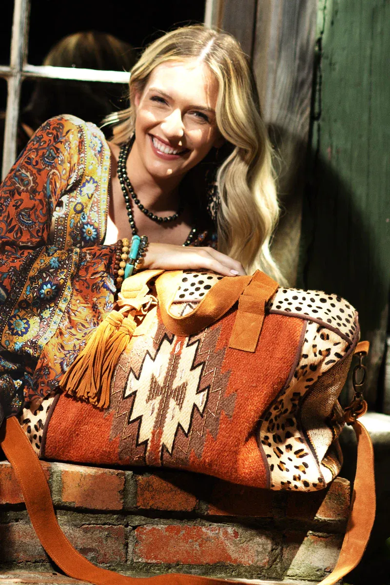 Cheetah Print Duffel Bag