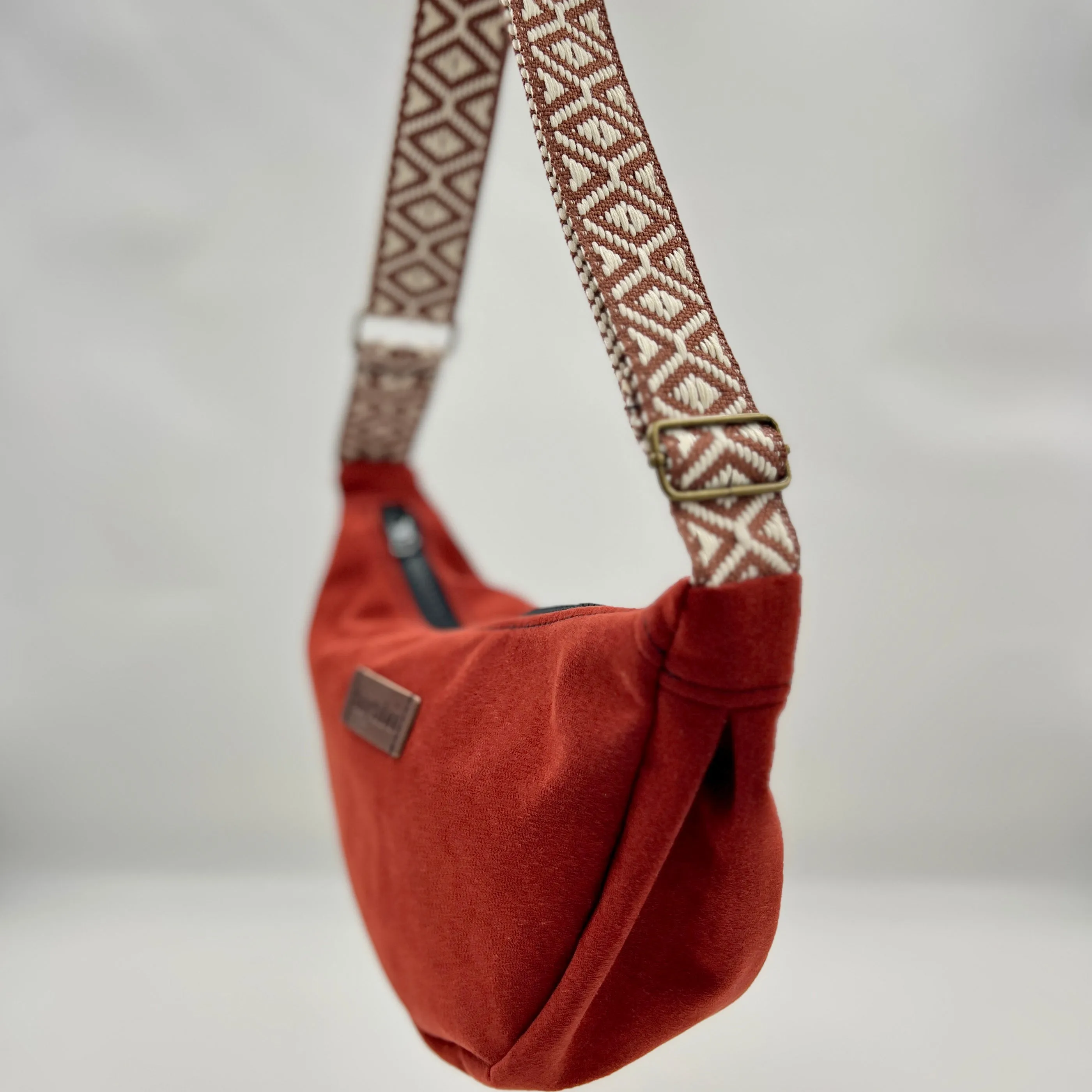 Cherry Red Banana Bag