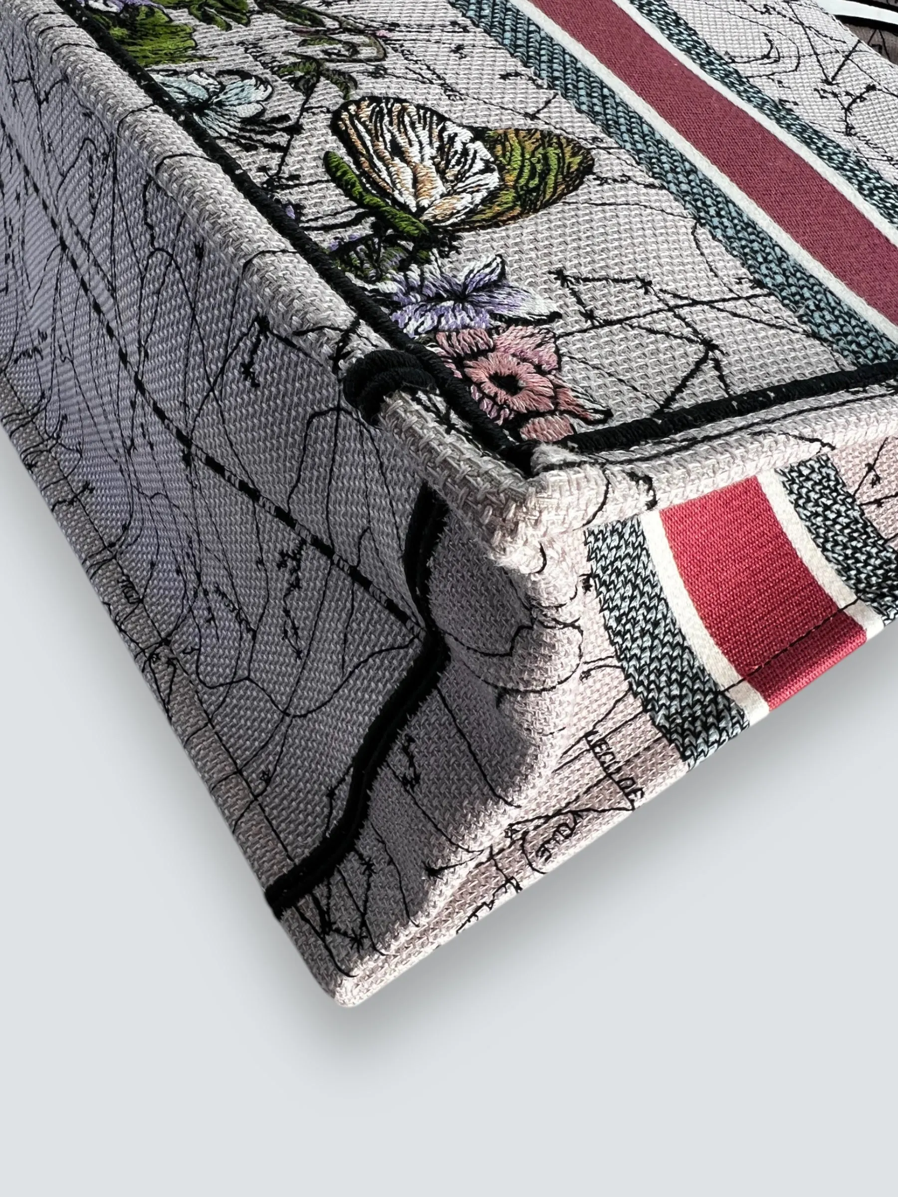 Christian Dior Multi Colour Canvas / Fabric Book Tote