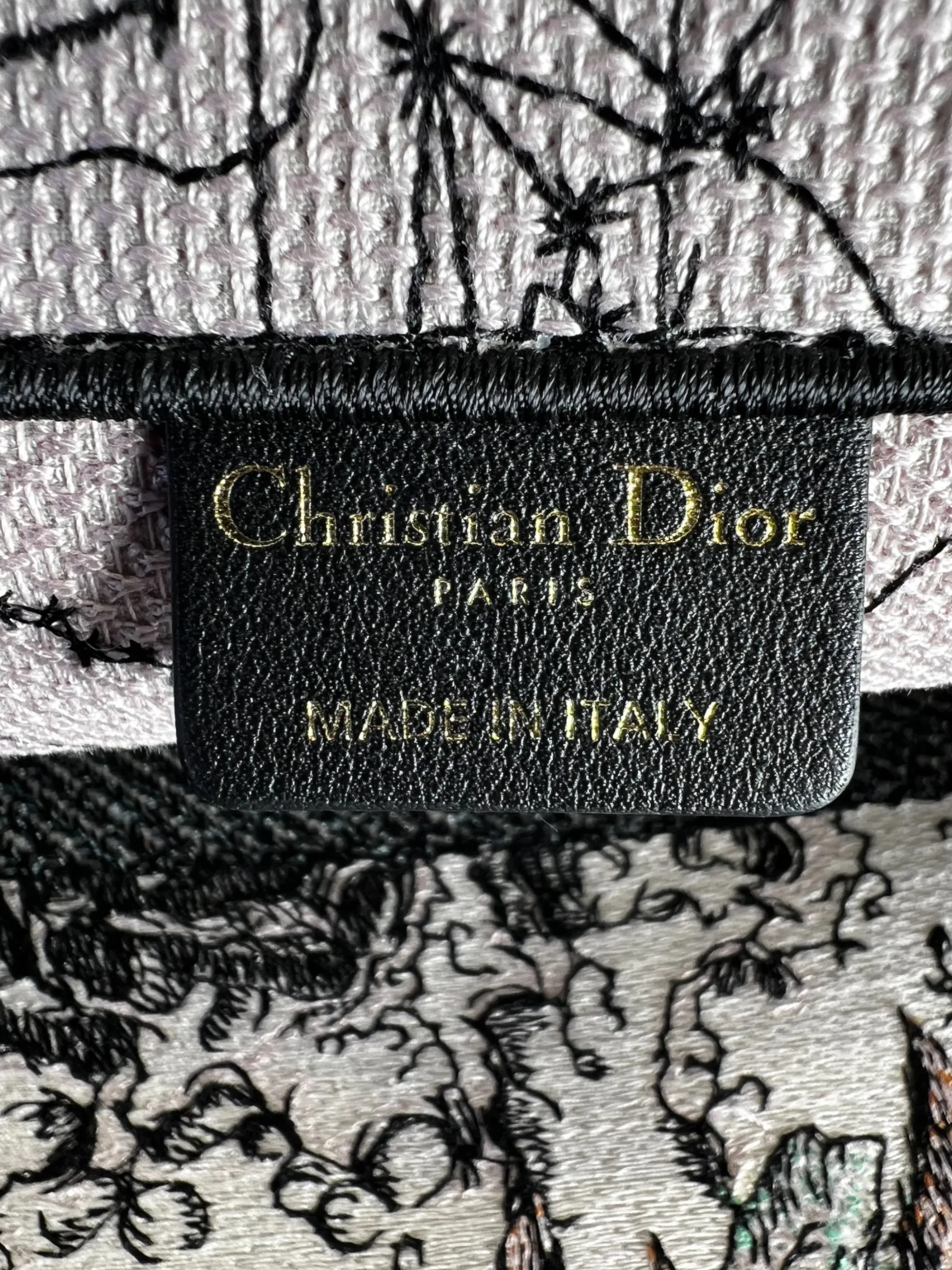 Christian Dior Multi Colour Canvas / Fabric Book Tote