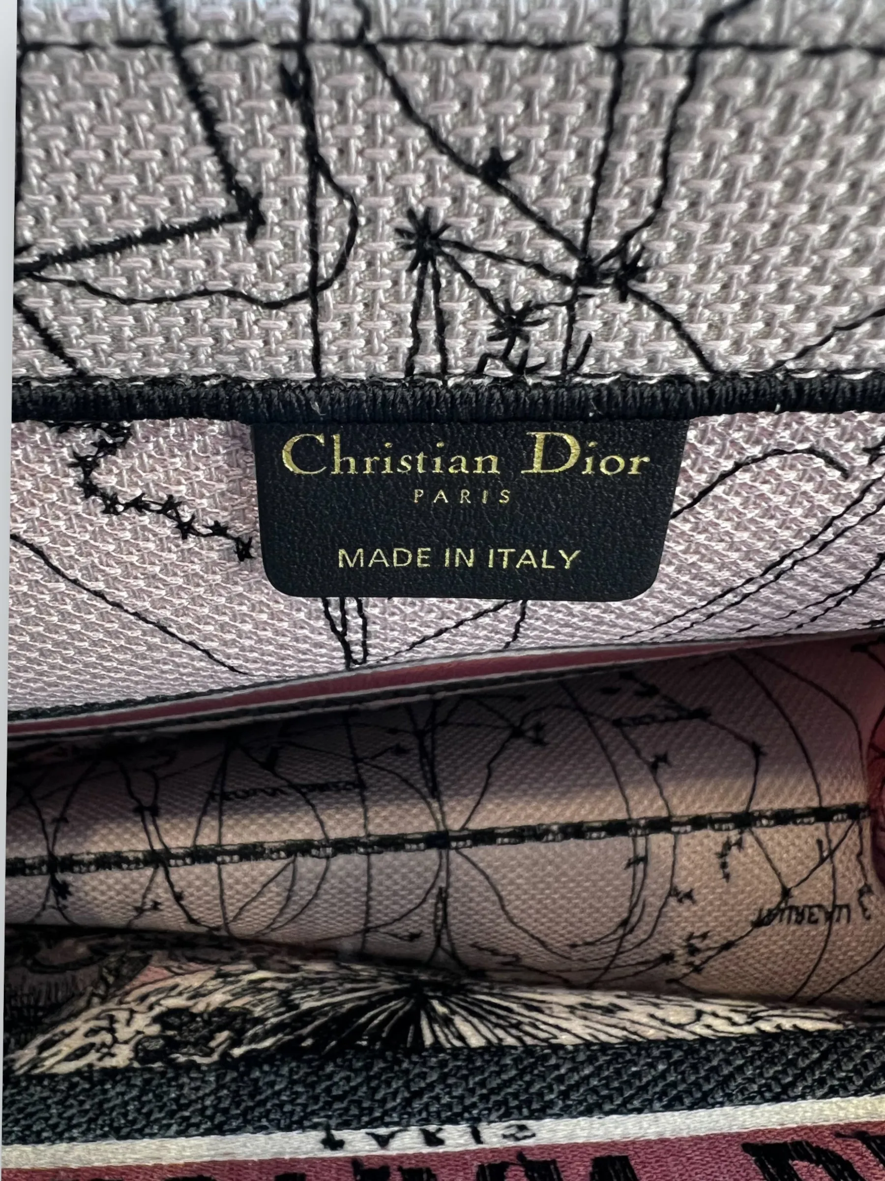 Christian Dior Multi Colour Canvas / Fabric Book Tote