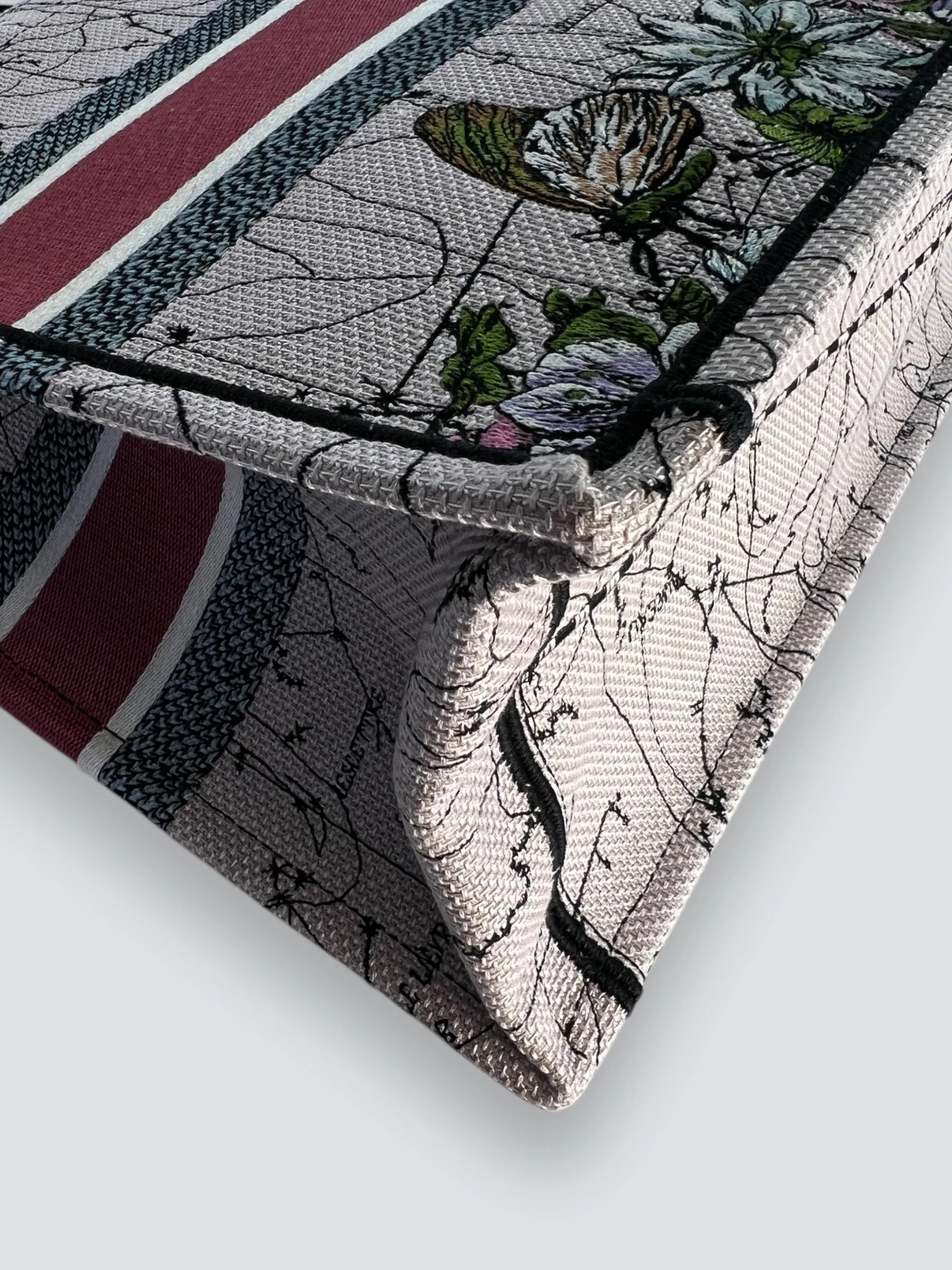 Christian Dior Multi Colour Canvas / Fabric Book Tote