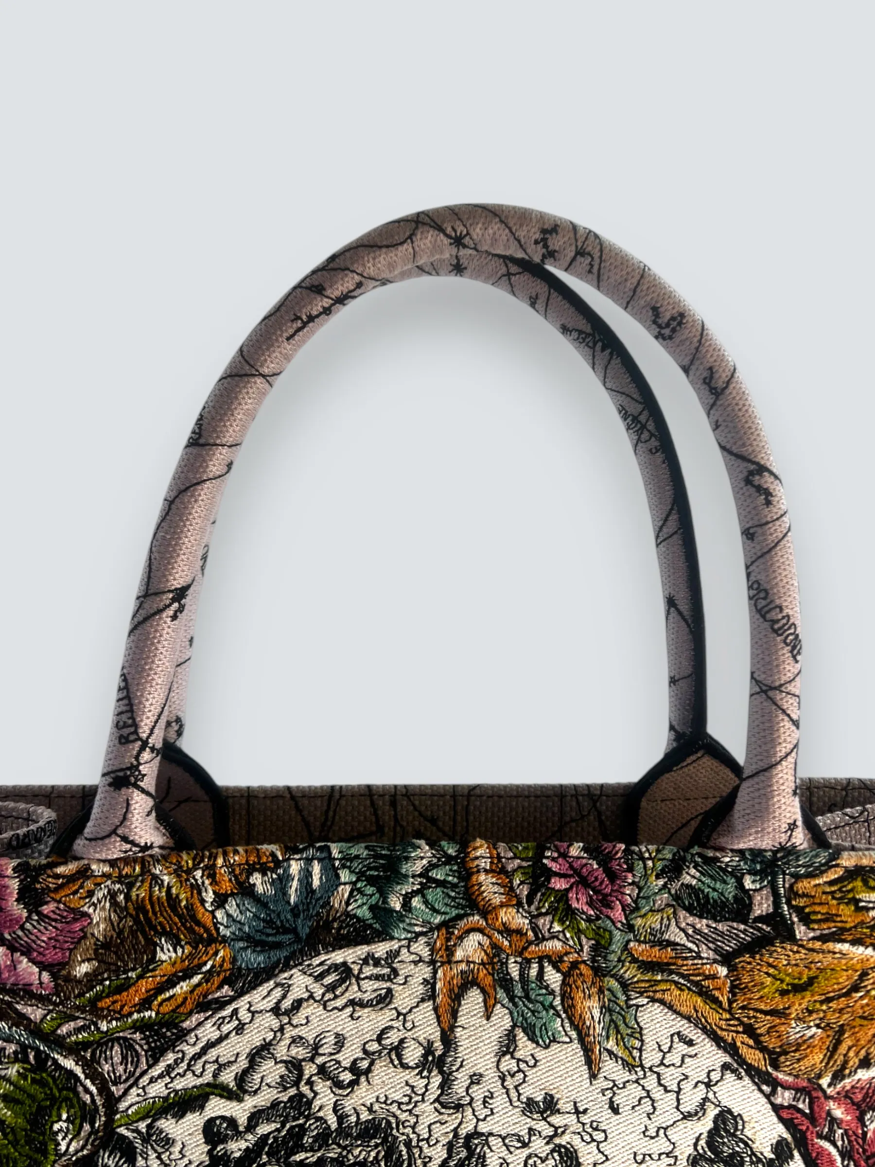 Christian Dior Multi Colour Canvas / Fabric Book Tote
