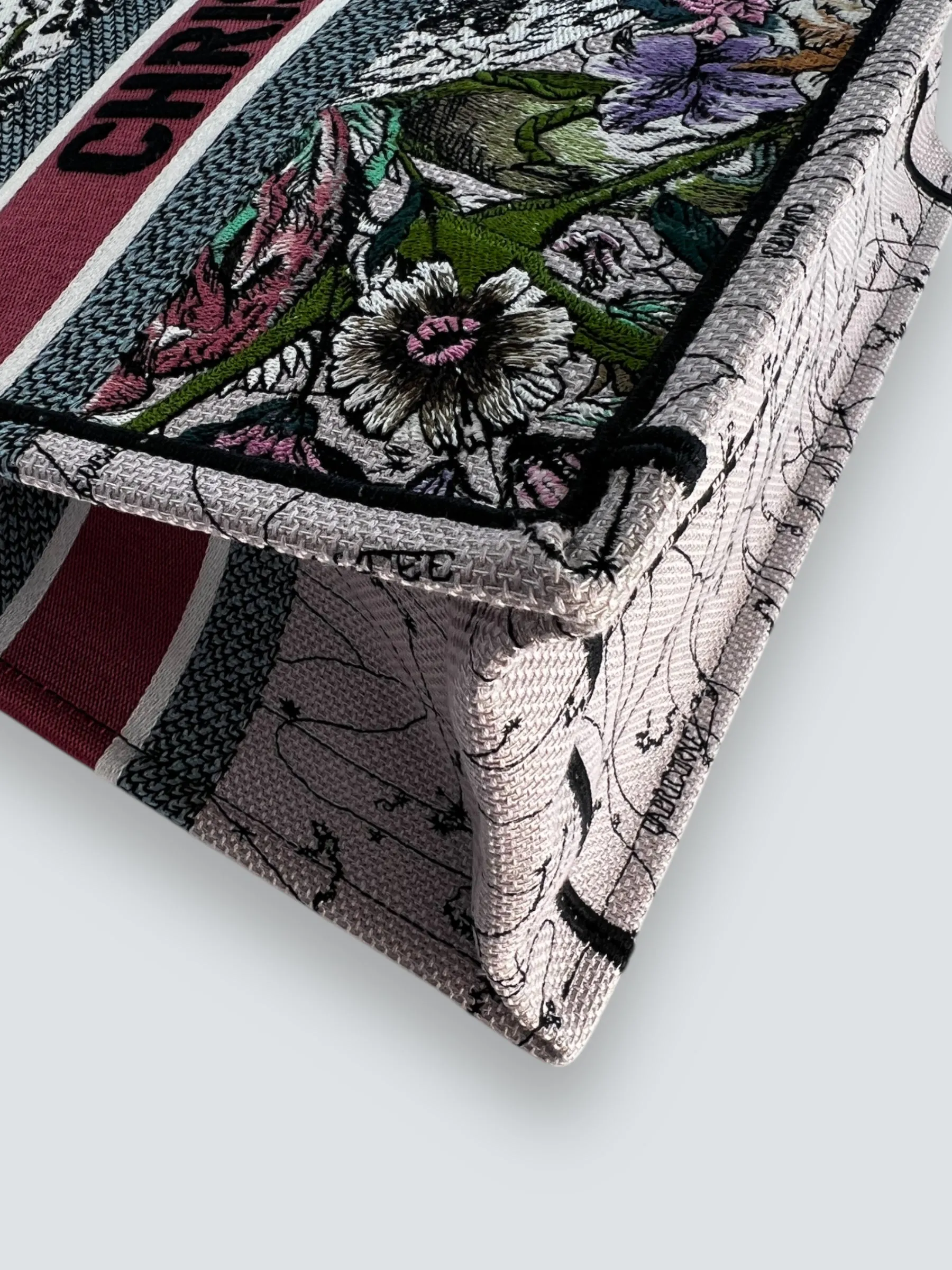 Christian Dior Multi Colour Canvas / Fabric Book Tote