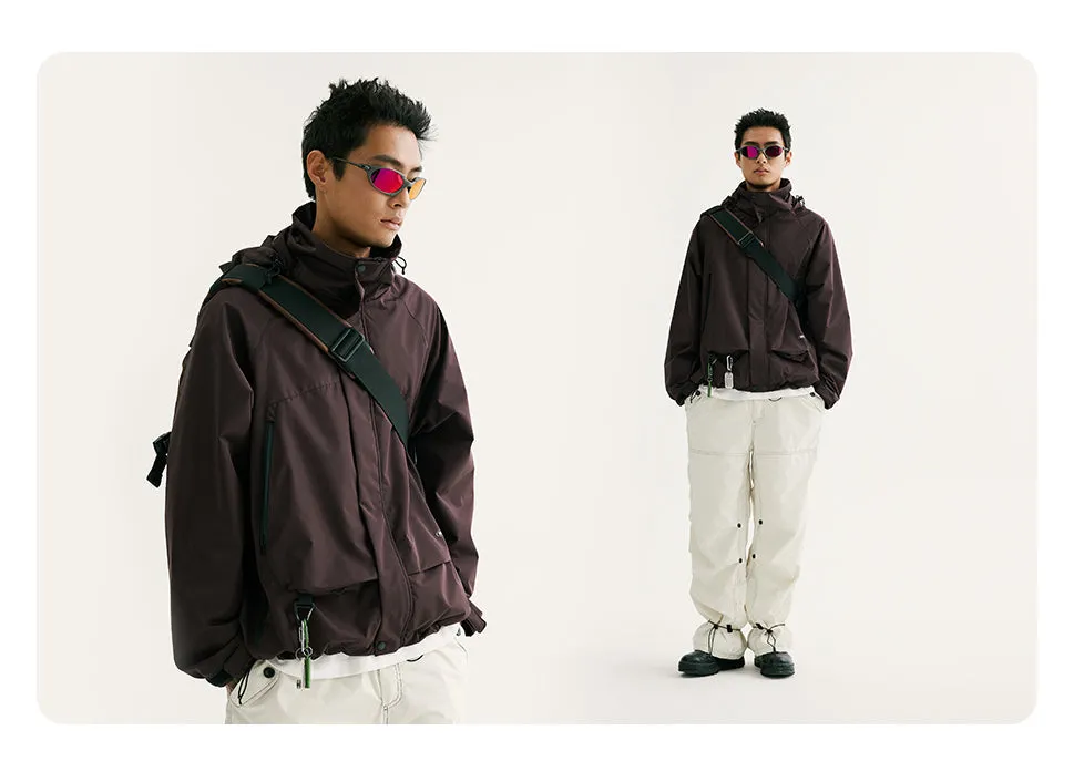 Coffee Travel Large Sling Bag For Big Men Nylon Large Sports Sling Bag For Big Men