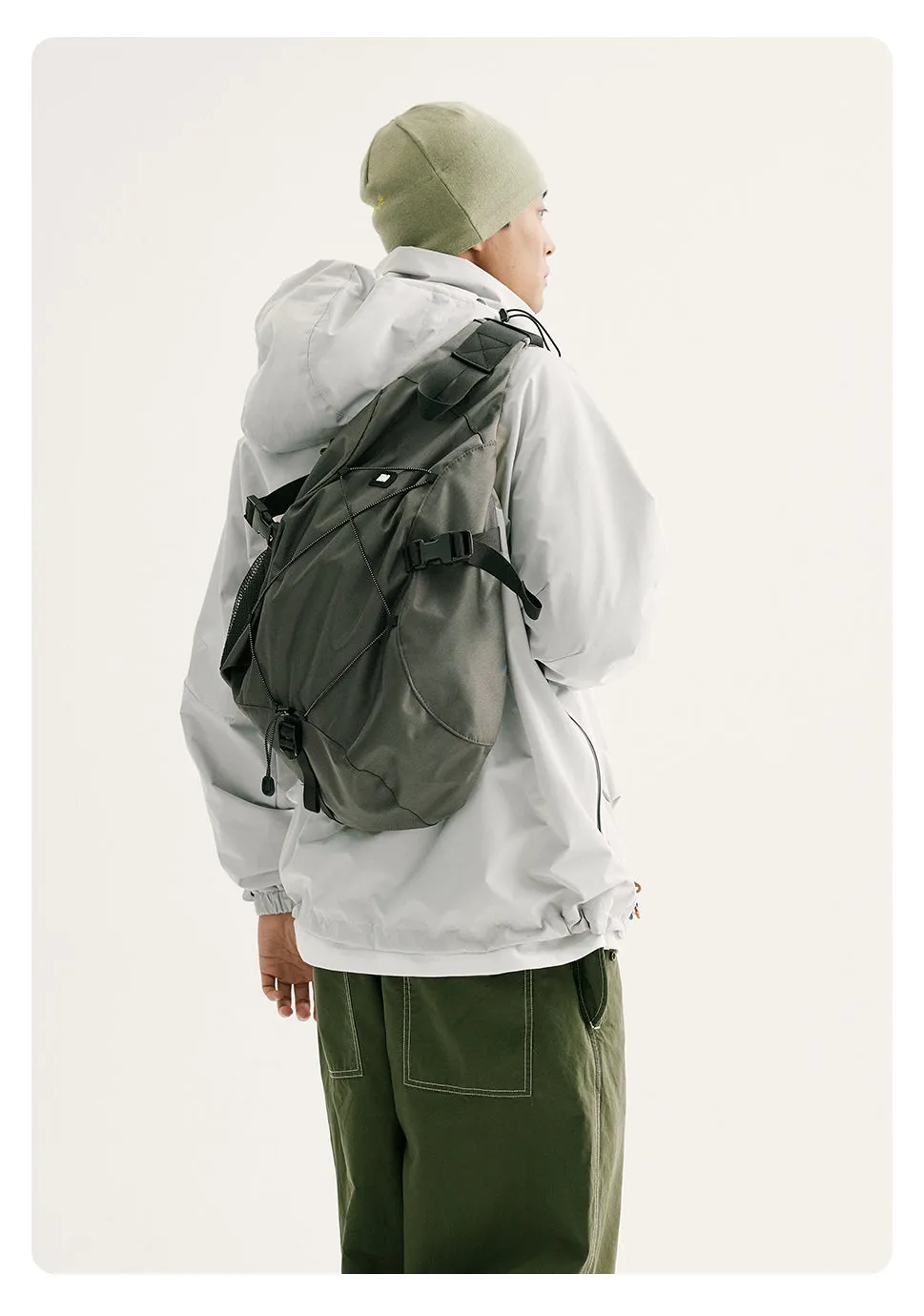 Coffee Travel Large Sling Bag For Big Men Nylon Large Sports Sling Bag For Big Men