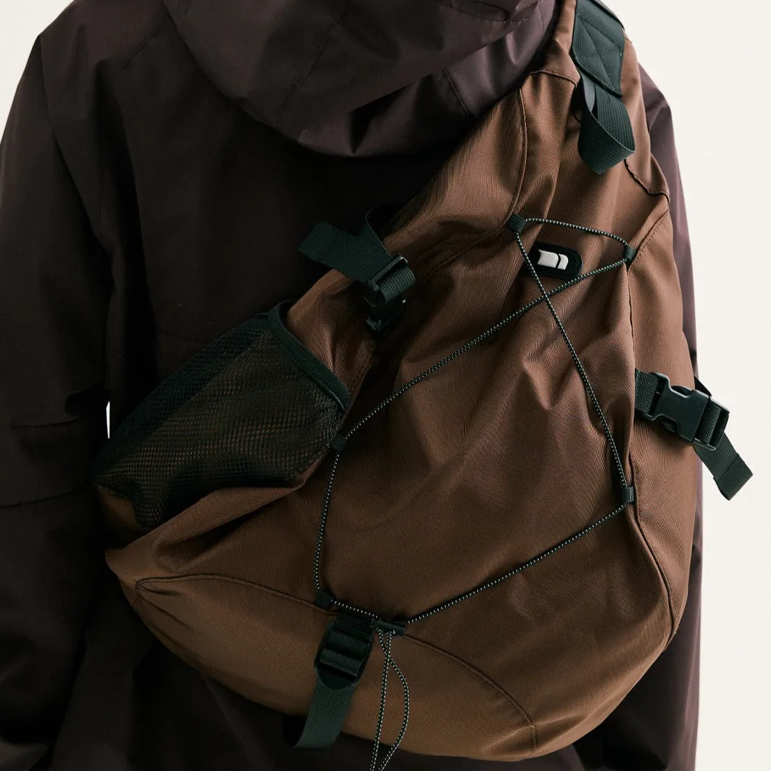Coffee Travel Large Sling Bag For Big Men Nylon Large Sports Sling Bag For Big Men