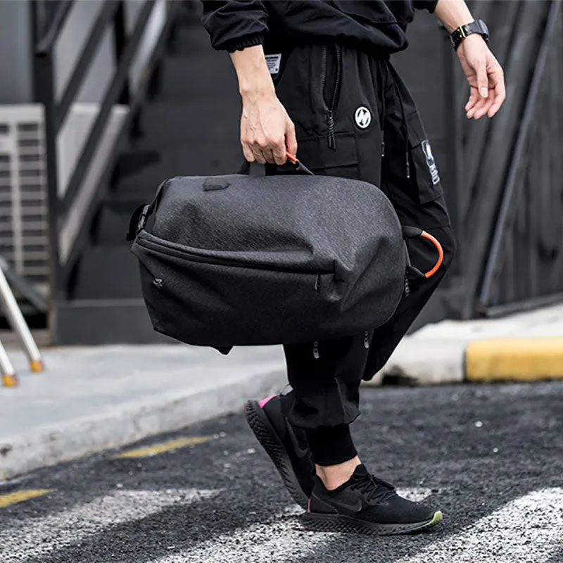 Cool Black Large Sling Bag For Men Waterproof Oxford Fabric Fashion Sling Bag For Big Men