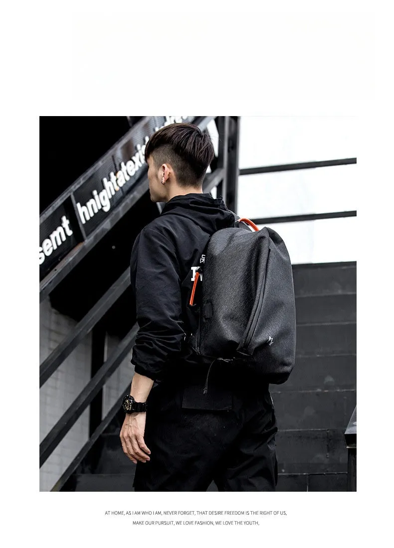 Cool Black Large Sling Bag For Men Waterproof Oxford Fabric Fashion Sling Bag For Big Men