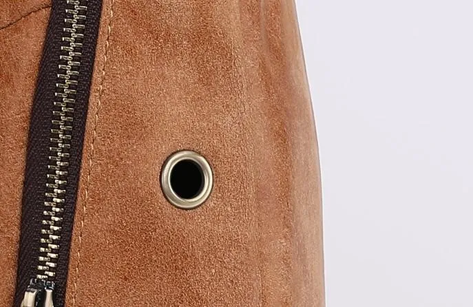Cool Brown Mens Leather One Shoulder Backpack Chest Bag Sling Bag For Men