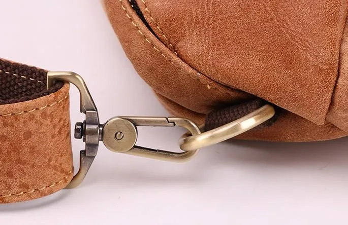 Cool Camel Black Leather Chest Bags Sling Bag Sling Crossbody Bag For Men