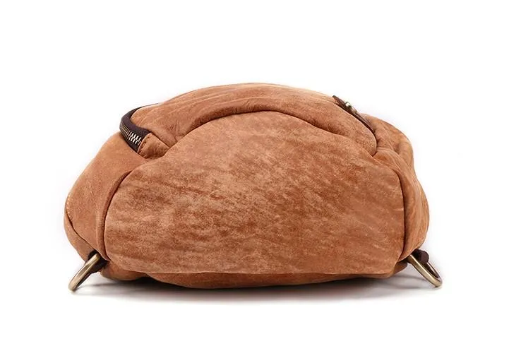 Cool Camel Black Leather Chest Bags Sling Bag Sling Crossbody Bag For Men