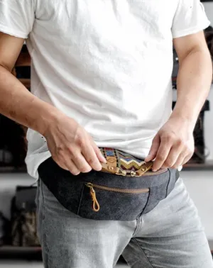 Cool Canvas Village Mens Sling Bag Chest Bag One Shoulder Backpack for Men
