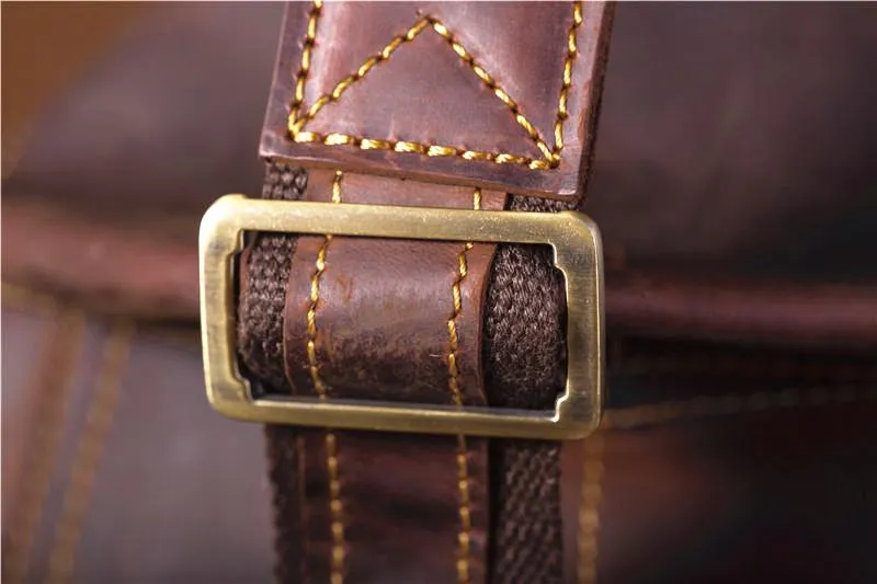 Cool Leather Mens Chest Bag Sling Bags Sling Crossbody Bag Travel Sling Bag for men