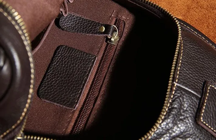 COOL LEATHER MENS  SLING BAG CROSSBODY BAG CHEST BAG FOR MEN