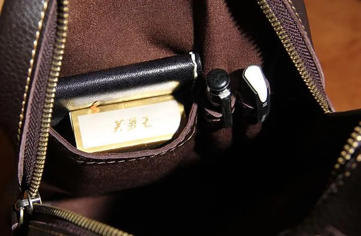 COOL LEATHER MENS  SLING BAG CROSSBODY BAG CHEST BAG FOR MEN