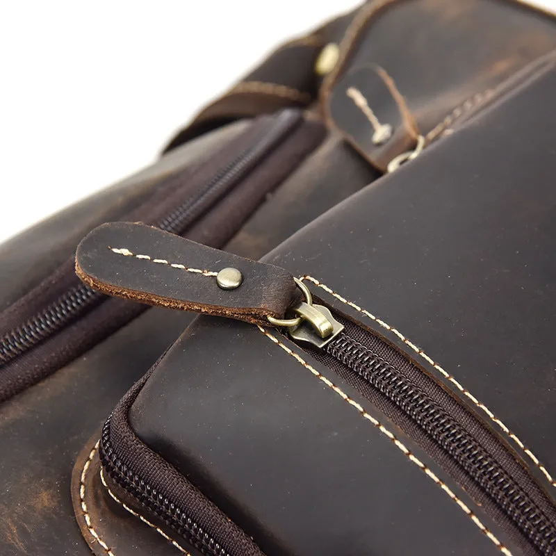 COOL LEATHER MENS SLING BAG SLING Shoulder BAG Chest Bags FOR MEN