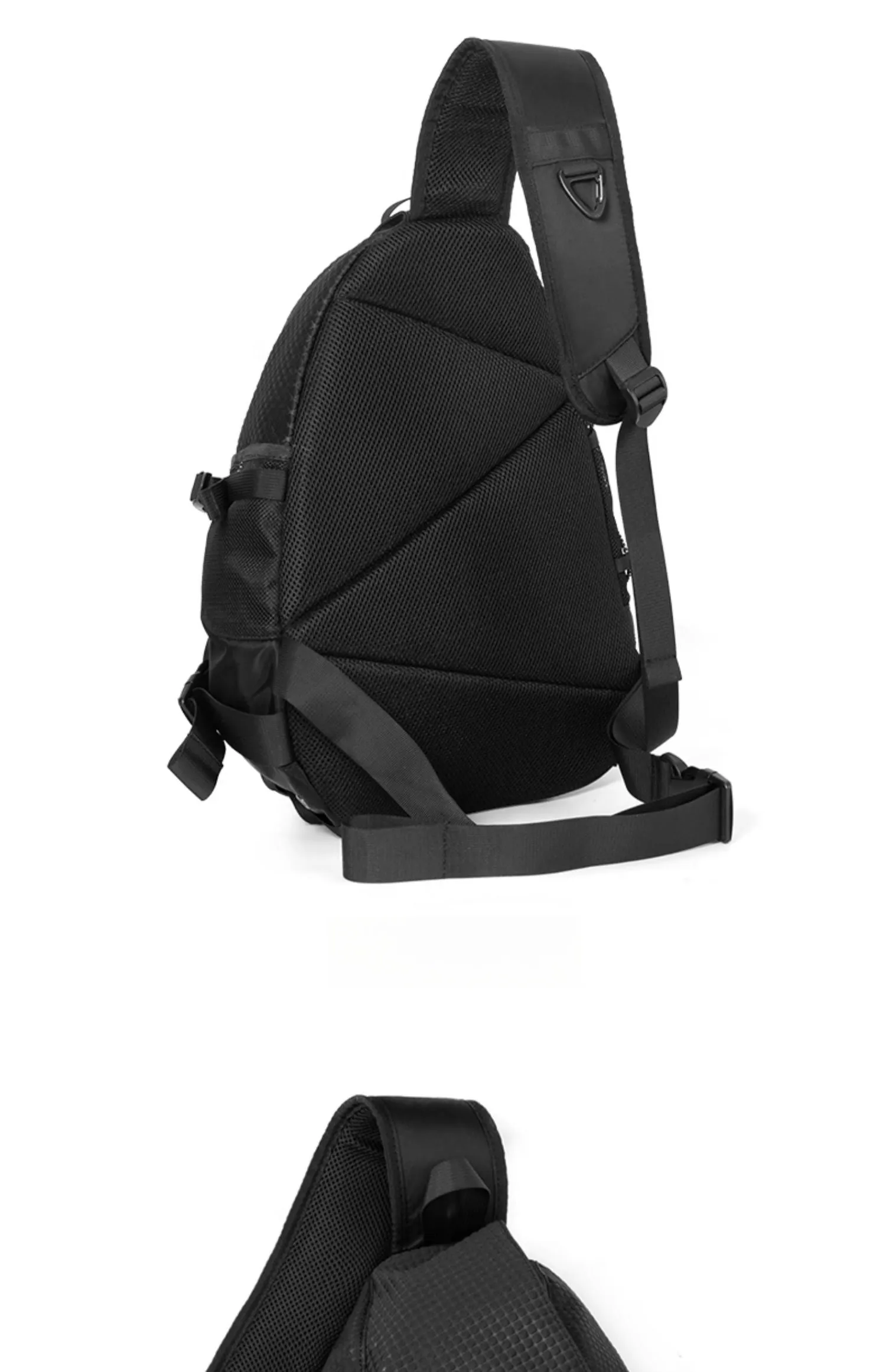 Cool Travel Large Sling Bag For Big Men Nylon Large Hiking Sling Bag For Big Men