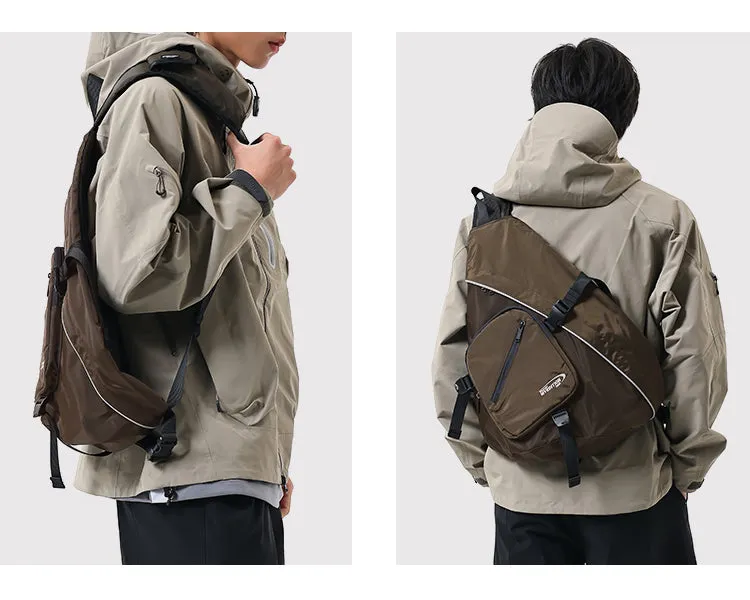 Cool Travel Large Sling Bag For Big Men Polyester Sports Large Hiking Sling Bag For Women