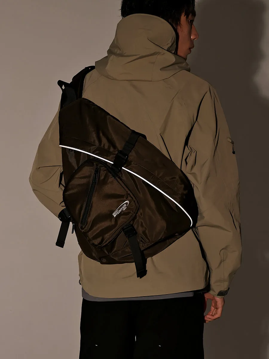 Cool Travel Large Sling Bag For Big Men Polyester Sports Large Hiking Sling Bag For Women