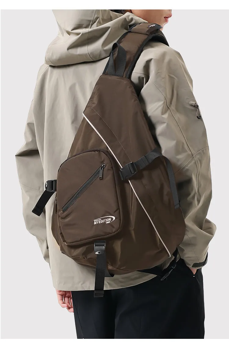 Cool Travel Large Sling Bag For Big Men Polyester Sports Large Hiking Sling Bag For Women