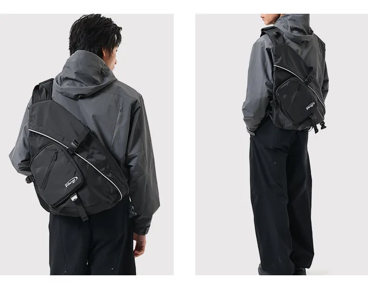 Cool Travel Large Sling Bag For Big Men Polyester Sports Large Hiking Sling Bag For Women