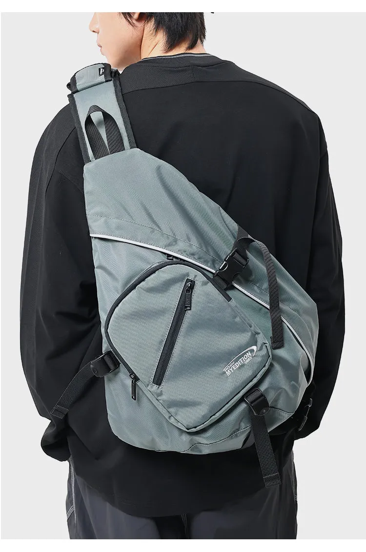 Cool Travel Large Sling Bag For Big Men Polyester Sports Large Hiking Sling Bag For Women