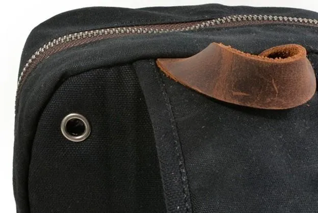 Cool Waxed Canvas Leather Mens Chest Bag Sling Bag One Shoulder Packs for men