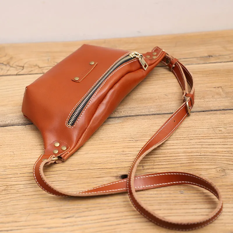 Cute Brown LEATHER Sling Bag Womens Side Bag WOMEN SHOULDER BAG Small Crossbody Purse FOR WOMEN