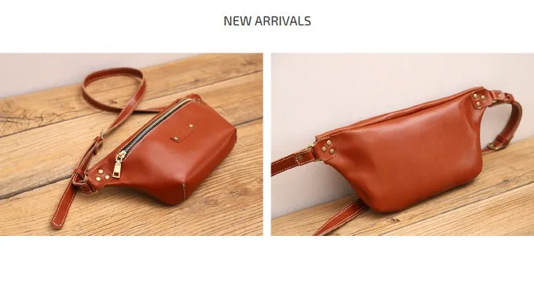 Cute Brown LEATHER Sling Bag Womens Side Bag WOMEN SHOULDER BAG Small Crossbody Purse FOR WOMEN