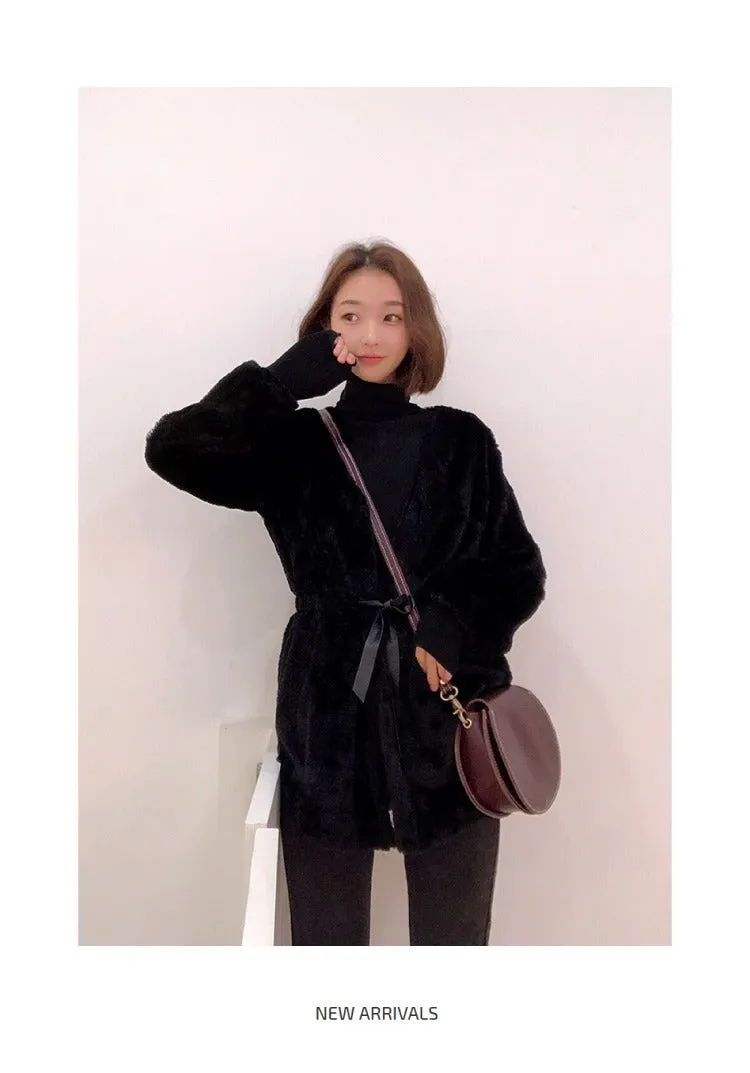 Cute Coffee LEATHER Around Side Bag Handmade WOMEN Circle Crossbody BAG Phone Purse FOR WOMEN