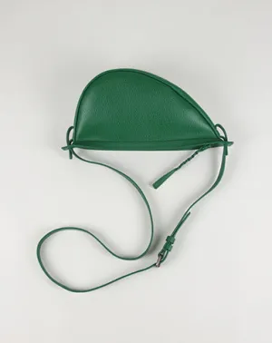 Cute Green Leather Womens Sling Bag Shoulder Bag Crossbody Saddle Bag for Women