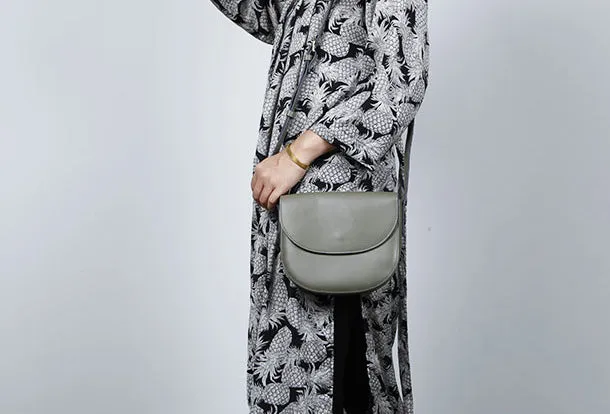 Cute Leather Women Round Crossbody Bag Shoulder Bag Purse for Women