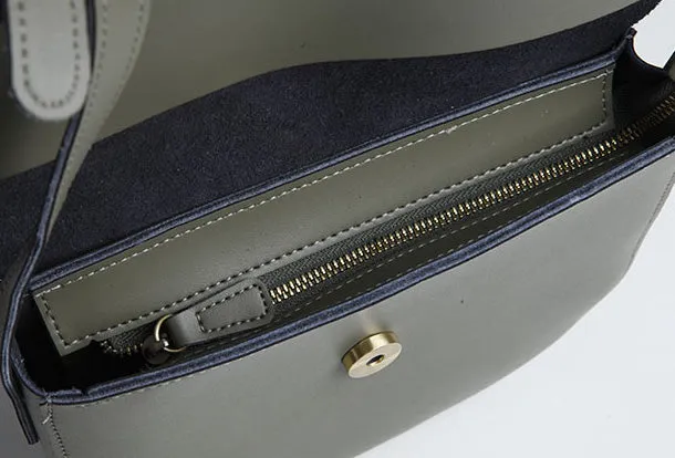 Cute Leather Women Round Crossbody Bag Shoulder Bag Purse for Women